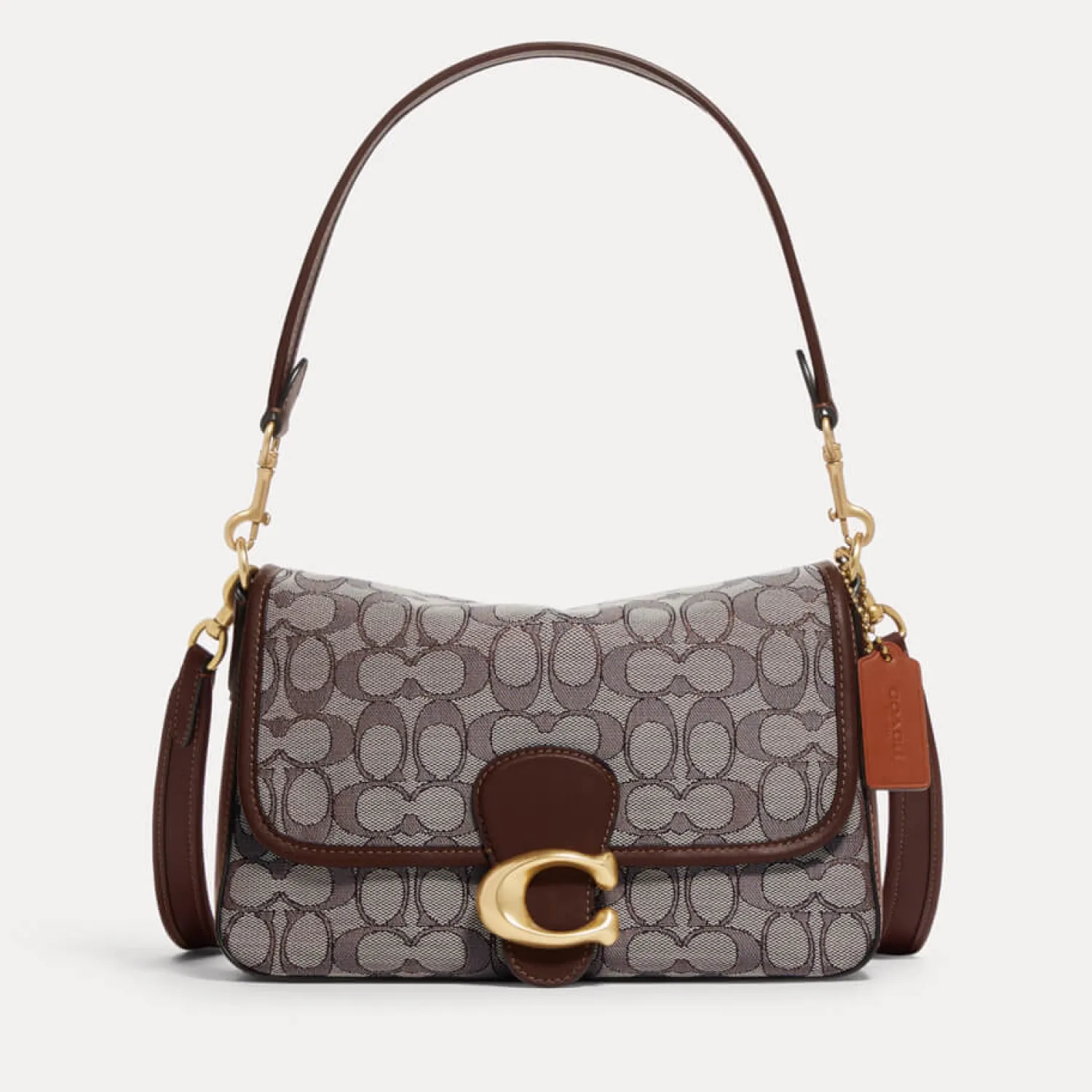Shoulder Bags*Coach Signature Soft Tabby Jacquard Shoulder Bag