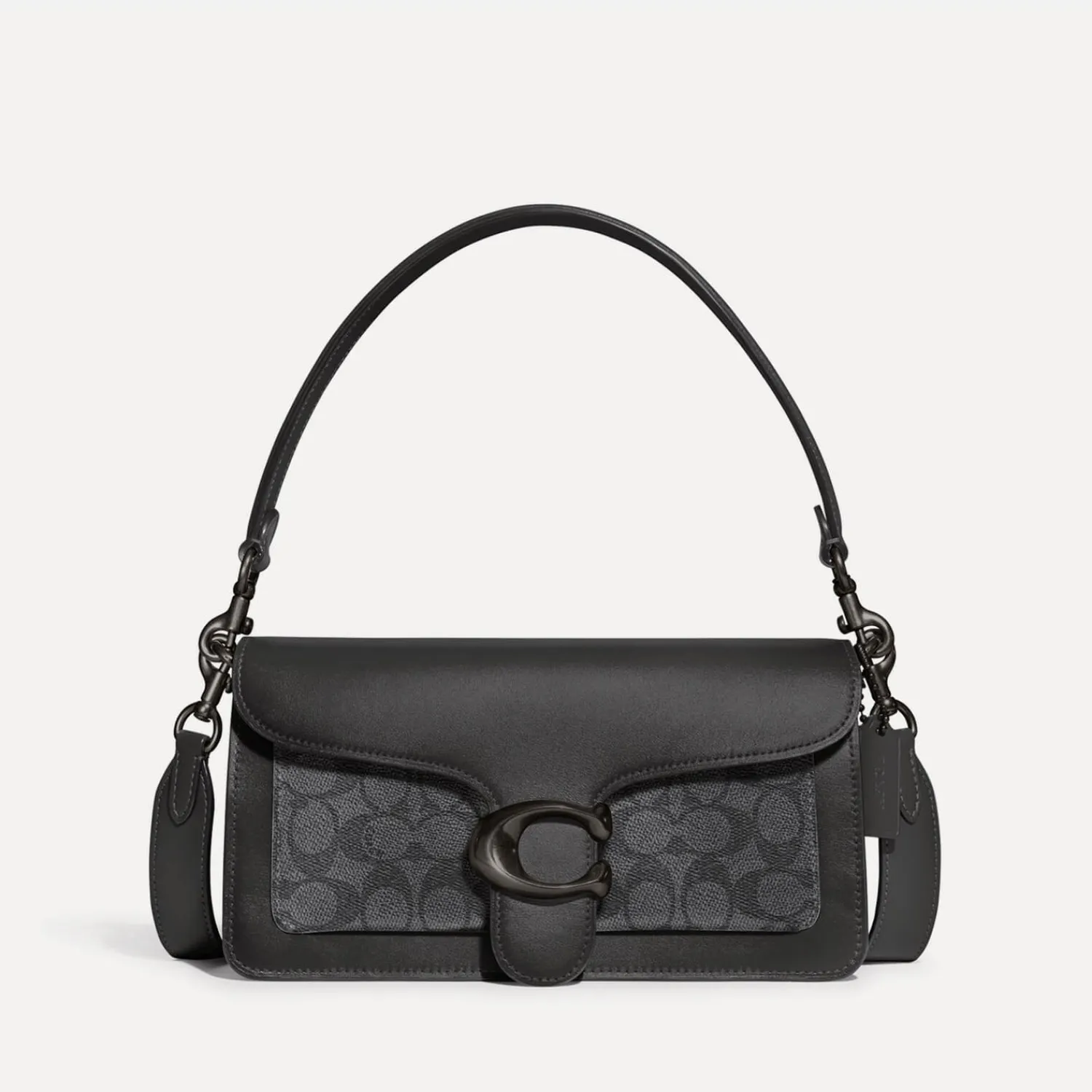 Shoulder Bags*Coach Signature Tabby 26 Leather And Canvas Shoulder Bag