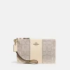 Home Accessories*Coach Small Jacquard And Leather Wristlet Purse