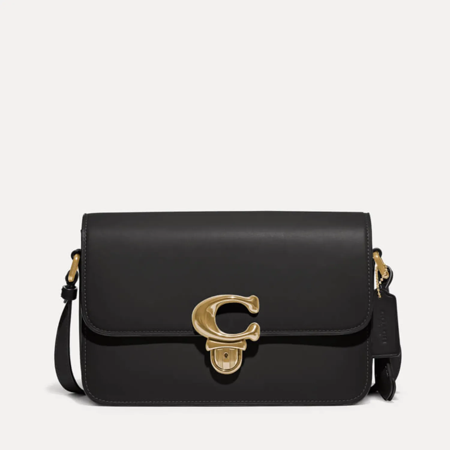 Shoulder Bags*Coach Studio 19 Leather Shoulder Bag Black