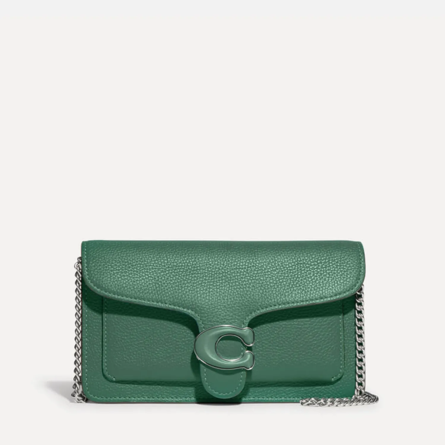 Shoulder Bags*Coach Tabby Chain Leather Clutch Bag