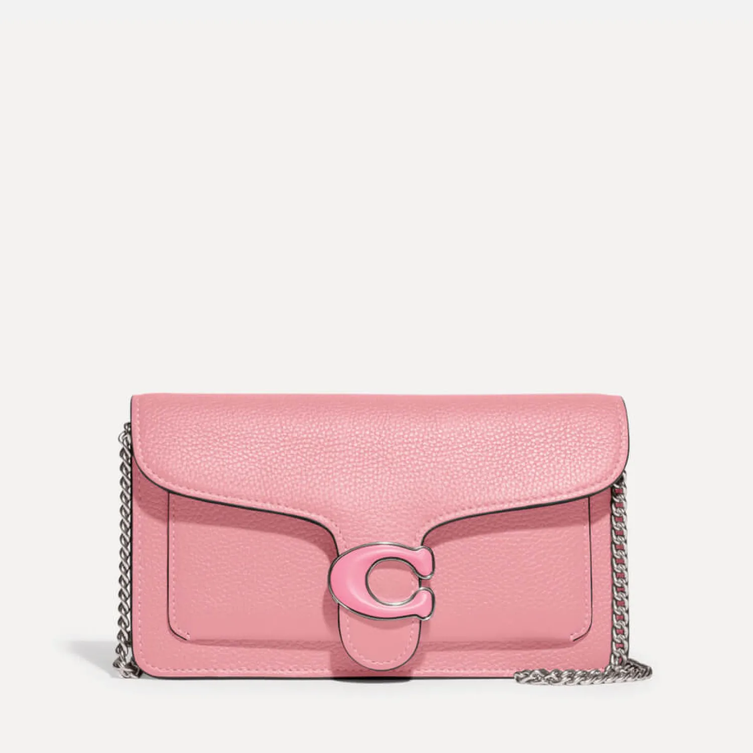 Shoulder Bags*Coach Tabby Chain Leather Clutch Bag