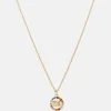 Jewellery Sets*Coach Women's C Multi Crystal Necklace - Gold/Multicolour