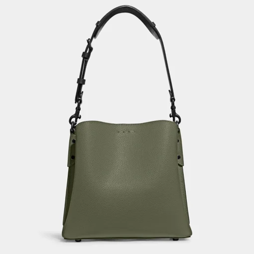 Bucket Bags*Coach Women's Colorblock Willow Bucket Bag - Army Green Multi