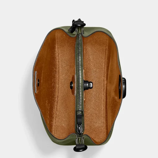 Bucket Bags*Coach Women's Colorblock Willow Bucket Bag - Army Green Multi