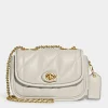 Shoulder Bags*Coach Women's Quilted Pillow Madison Shoulder Bag 18 - Chalk