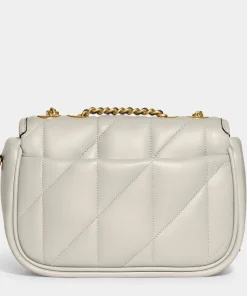 Shoulder Bags*Coach Women's Quilted Pillow Madison Shoulder Bag 18 - Chalk