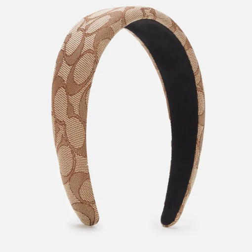 Hair Accessories*Coach Women's Signature Headband - Khaki