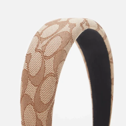 Hair Accessories*Coach Women's Signature Headband - Khaki