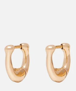 Earrings*Coach Women's Signature Huggie - Gold