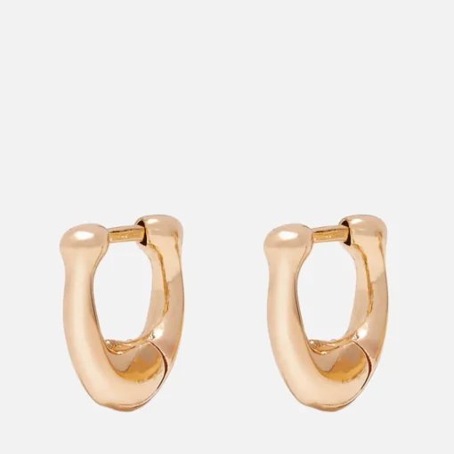 Earrings*Coach Women's Signature Huggie - Gold