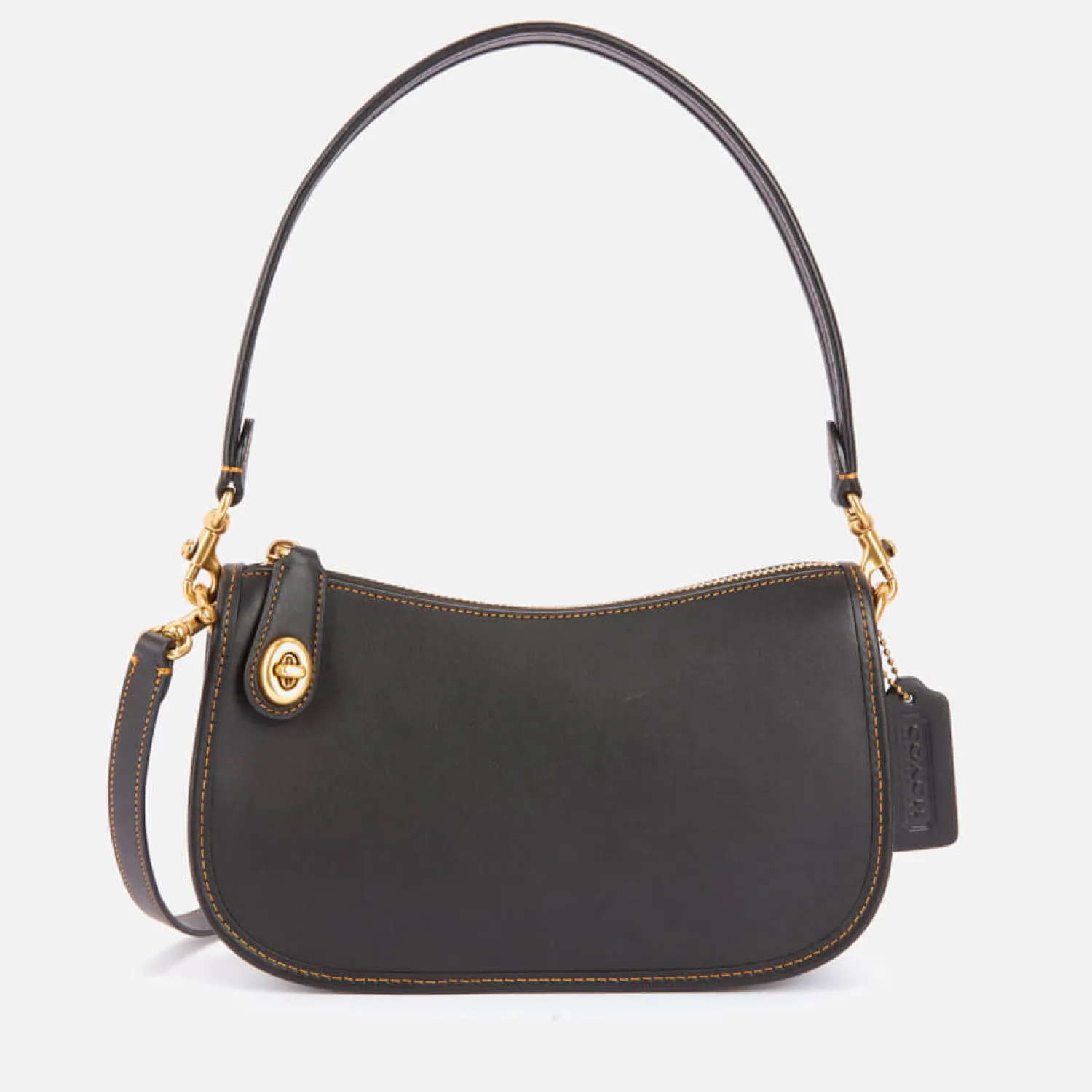 Shoulder Bags*Coach Women's The Originals Glovetanned Leather Swinger Bag - Black
