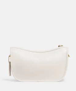 Shoulder Bags*Coach Women's Glovetanned Leather Swinger Bag - Chalk