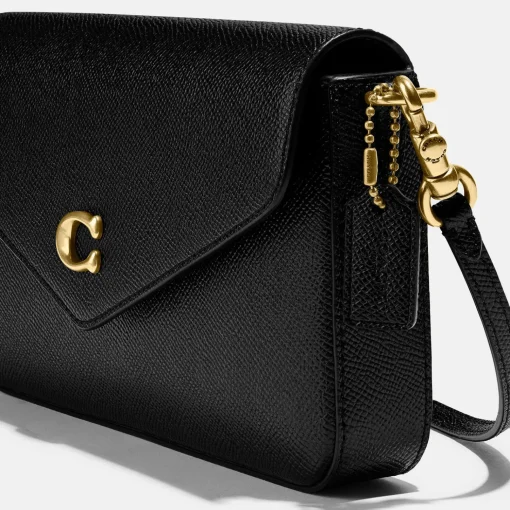 Crossbody Bags*Coach Wyn Crossgrain Leather Crossbody - Black