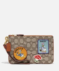 Home Accessories*Coach X Disney Designer Patched Small Jacquard Wristlet