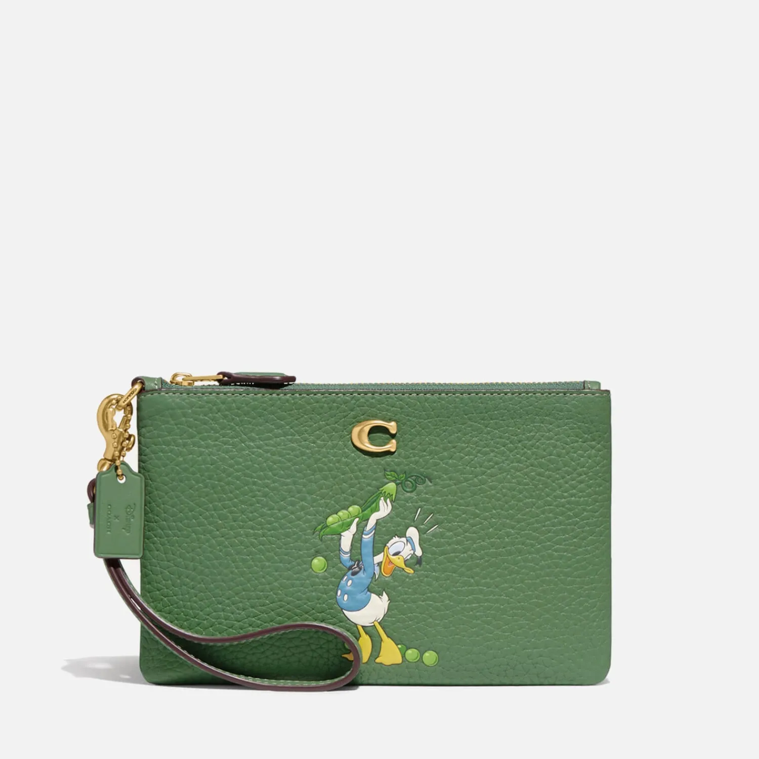 Home Accessories*Coach X Disney Donald Duck Small Leather Wristlet