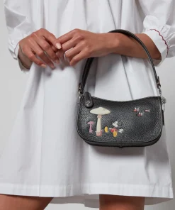 Shoulder Bags*Coach X Disney Mickey And Flowers Leather Shoulder Bag