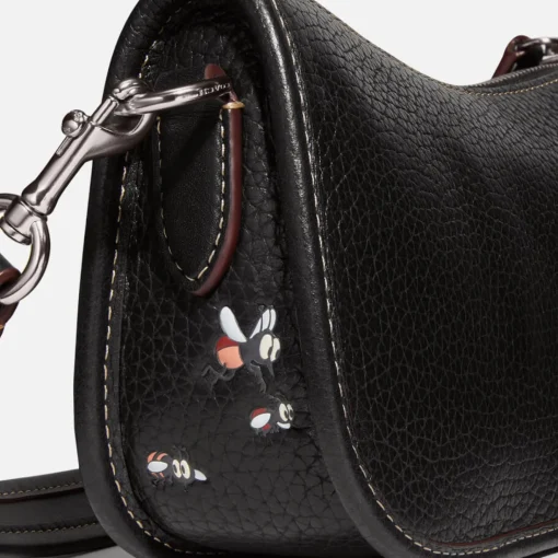 Shoulder Bags*Coach X Disney Mickey And Flowers Leather Shoulder Bag