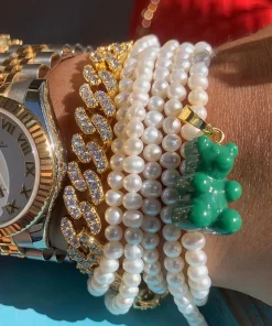 Bracelets & Bangles*Crystal Haze Women's Mexican Chain Bracelet - Gold