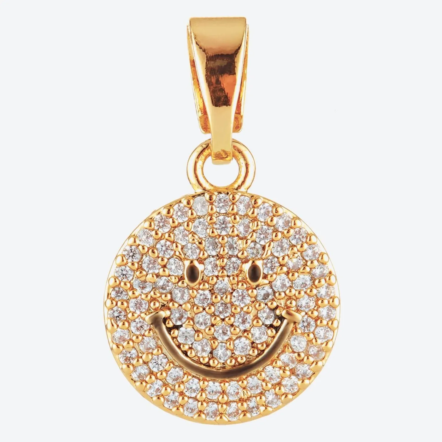 Necklaces*Crystal Haze Women's Ms Vaxxine Crystal Smiley Pendant - Crystal