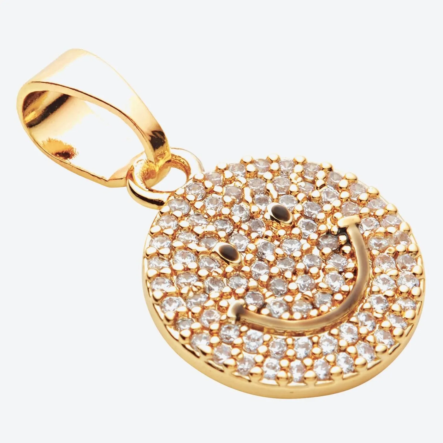 Necklaces*Crystal Haze Women's Ms Vaxxine Crystal Smiley Pendant - Crystal