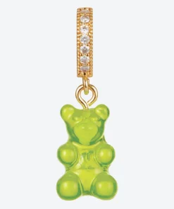 Necklaces*Crystal Haze Women's Nostalgia Pave Bear - Lime