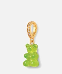 Necklaces*Crystal Haze Women's Nostalgia Pave Bear - Lime