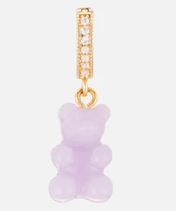 Necklaces*Crystal Haze Women's Pave Nostalgia Bear Pendant - Lilac