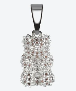 Necklaces*Crystal Haze Women's Pave Nostalgia Bear - Silver