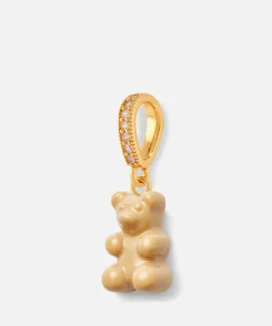 Necklaces*Crystal Haze Women's Pave Nostalgia Bear Pendant - Salt Caramel