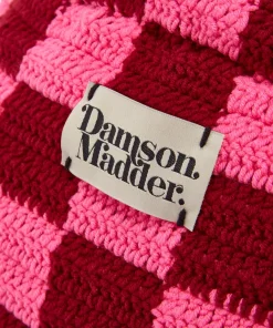 Shoulder Bags*Damson Madder Checkerboard Crochet Bag