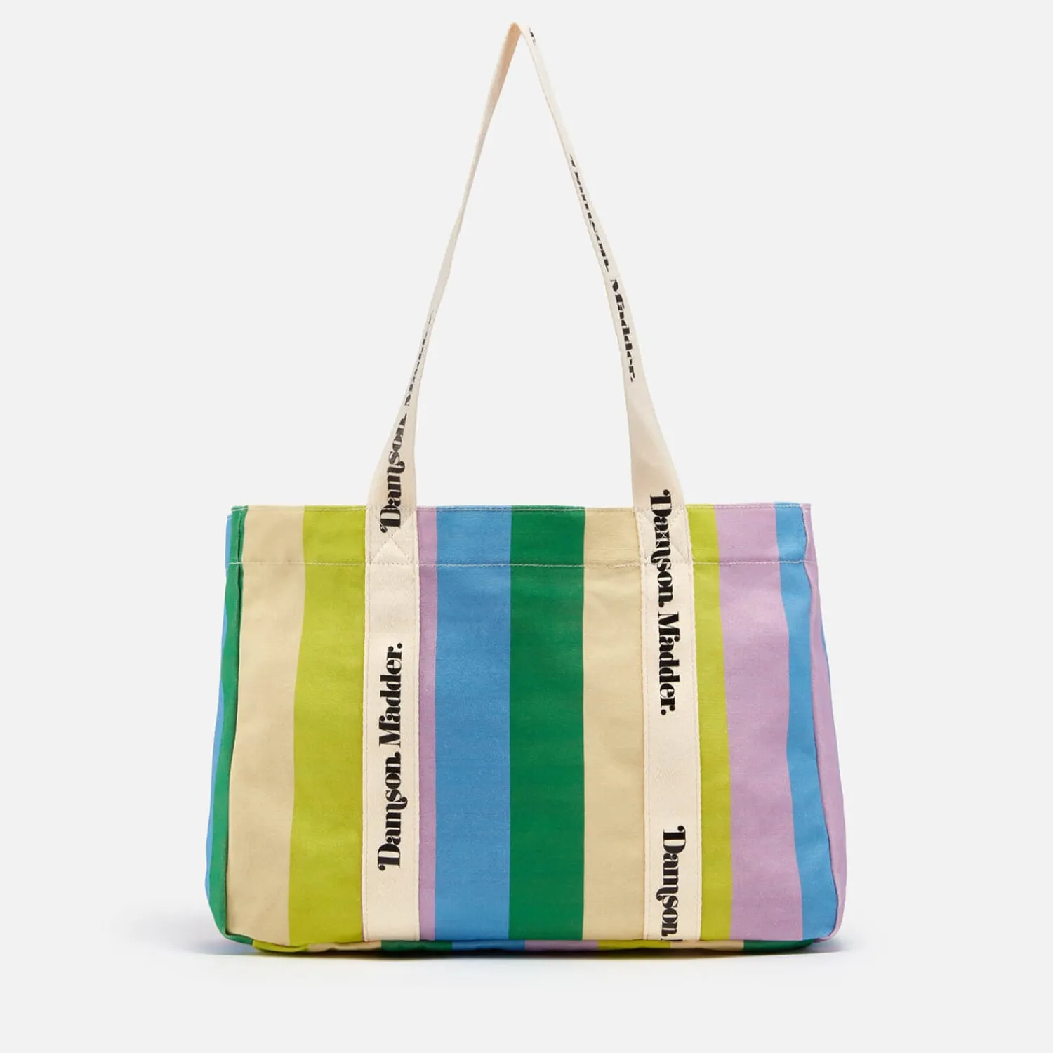 Tote Bags*Damson Madder Striped Cotton-Canvas Beach Bag