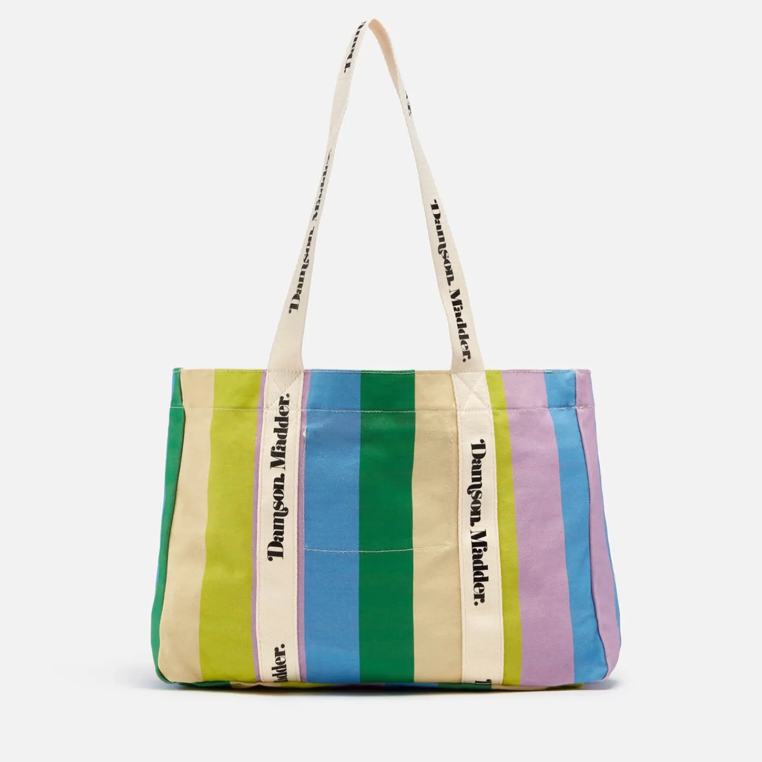 Tote Bags*Damson Madder Striped Cotton-Canvas Beach Bag