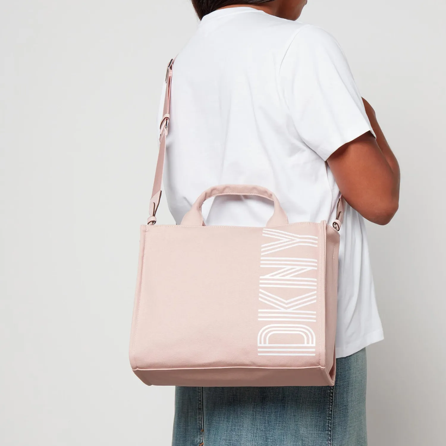 Tote Bags*DKNY Noa Medium Cotton Canvas Tote Bag