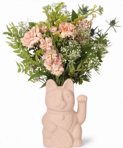 Home Accessories*DOIY Neko Ceramic Vase - Apricot