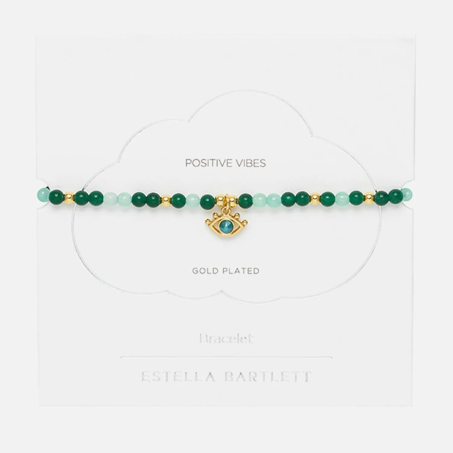 Bracelets & Bangles*Estella Bartlett Beaded Gold-Plated Evil Eye Bracelet
