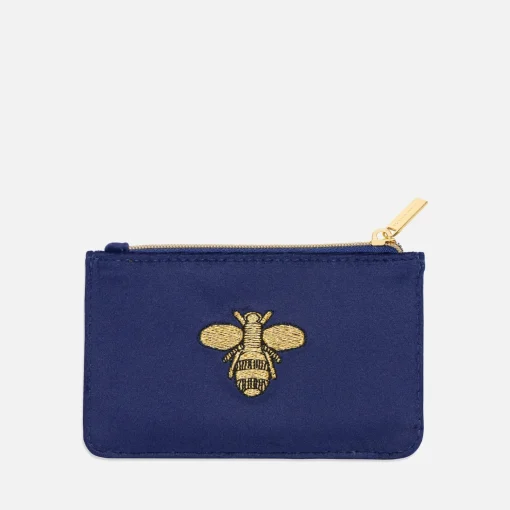 Purses And Cardholders*Estella Bartlett Bee Embroidered Velvet Cardholder