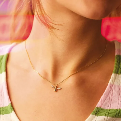 Jewellery Sets*Estella Bartlett Bee Gold-Plated And Crystal Necklace