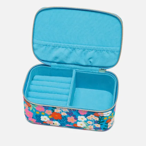 Jewellery Stands & Boxes*Estella Bartlett Bright Blue Floral Print Cotton Jewellery Box