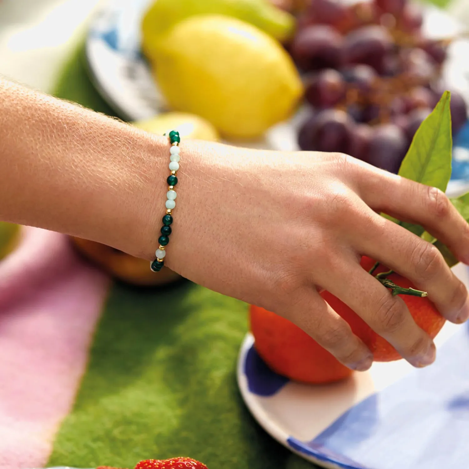 Bracelets & Bangles*Estella Bartlett Gold-Plated Semi Precious Beaded Bracelet