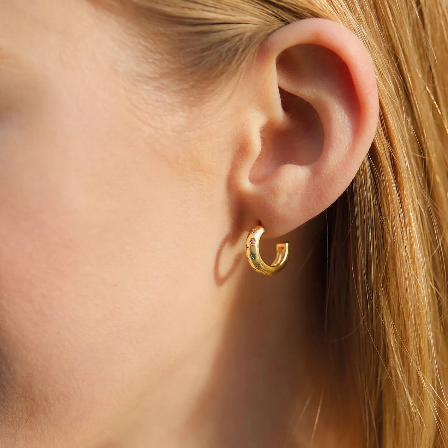 Jewellery Sets*Estella Bartlett Gold-Plated Chubby Celestial Hoop