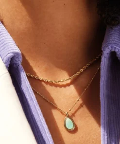 Necklaces*Estella Bartlett Gold-Plated Amazonite Necklace