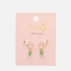 Jewellery Sets*Estella Bartlett Gold-Tone Brass Agate Hoop Earrings