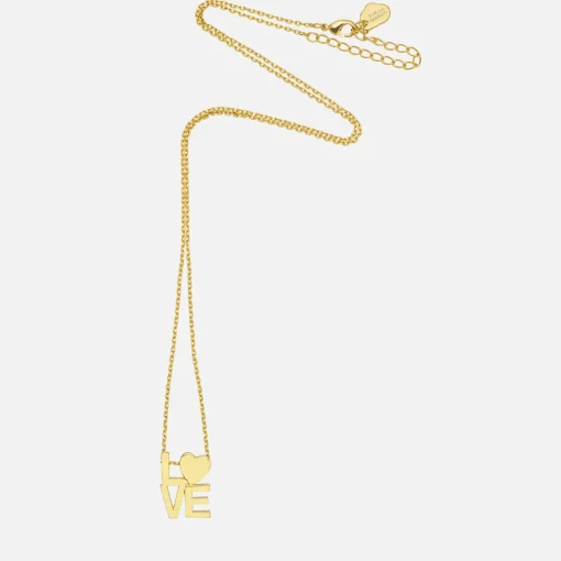 Necklaces*Estella Bartlett Love Gold-Plated Necklace