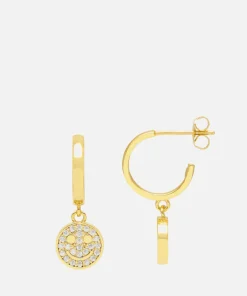 Jewellery Sets*Estella Bartlett Smiley Gold-Plated And Crystal Hoop Earrings
