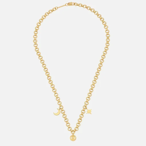 Necklaces*Estella Bartlett Women's Chunky Chain Motif Necklace - Gold Plate/Gold Plated