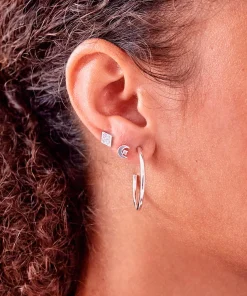 Earrings*Estella Bartlett Women's Earring Pack - Celestial Silver Plate/Silver Plated