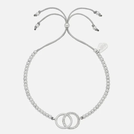 Bracelets & Bangles*Estella Bartlett Women's Interlinked Cz Liberty Bracelet - Silver Plated