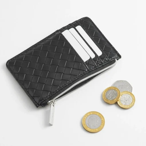 Purses And Cardholders*Estella Bartlett Woven Faux Leather Cardholder