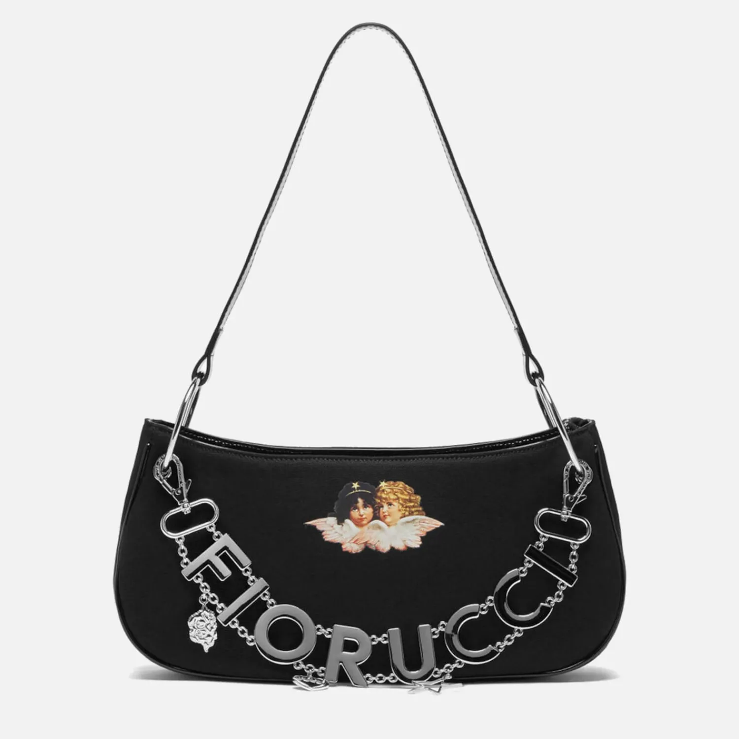 Shoulder Bags*Fiorucci Angels Chain Twill Purse